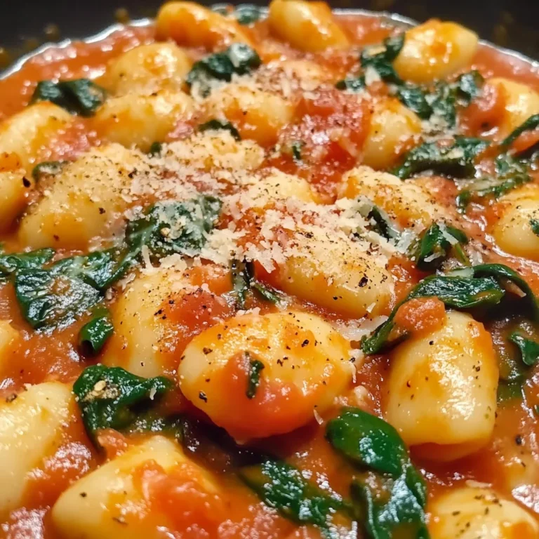 Creamy Tomato Spinach Gnocchi