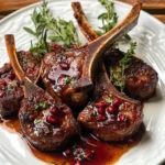 Fancy Pomegranate Lamb Chops