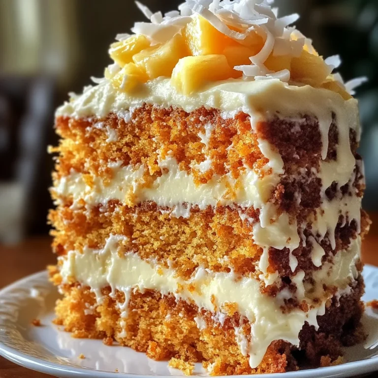 Hawaiian Carrot Pineapple Cake – A Tropical Twist on a Classic Favorite