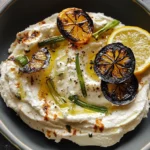 Lemony Whipped Feta With Charred Scallions