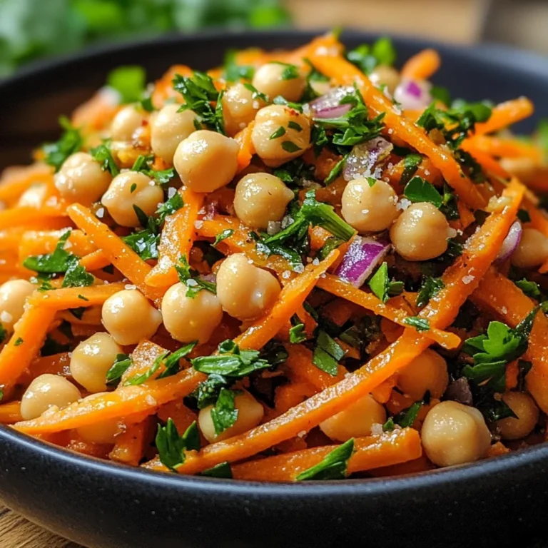 Moroccan Carrot and Chickpea Salad