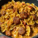 One Pot Creamy Cajun Sausage Pasta