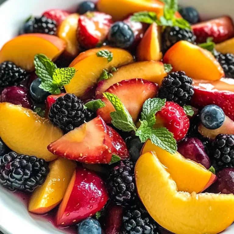 Peach Berry Fruit Salad