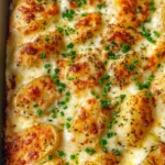 Roasted Garlic Potatoes au Gratin