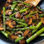 Sautéed Asparagus and Mushrooms