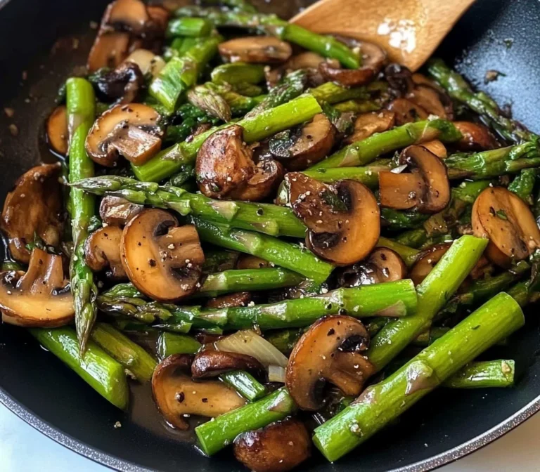 Sautéed Asparagus and Mushrooms