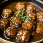 Slow Cooker Salisbury Steak Meatballs (Frozen Meatballs)