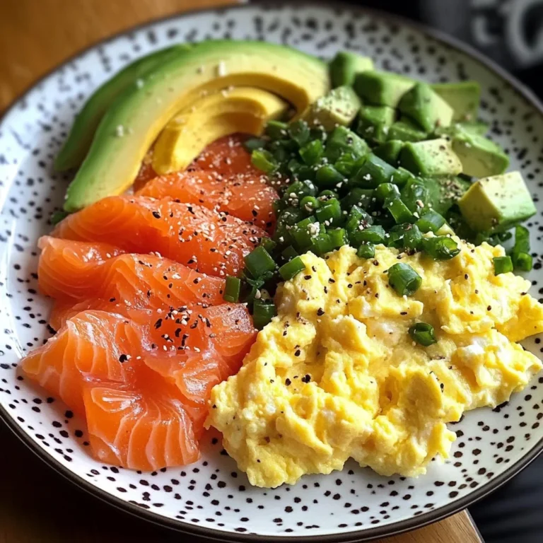 Smoked Salmon & Scrambled Egg Power Plate with Avocado