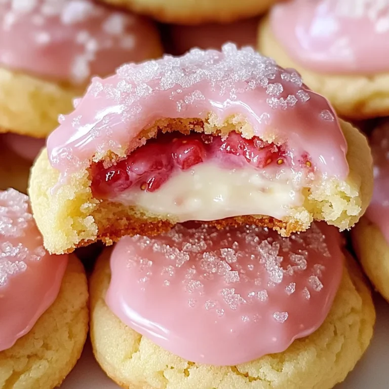 Soft Strawberry Cheesecake Cookies - Sweet & Creamy Bites