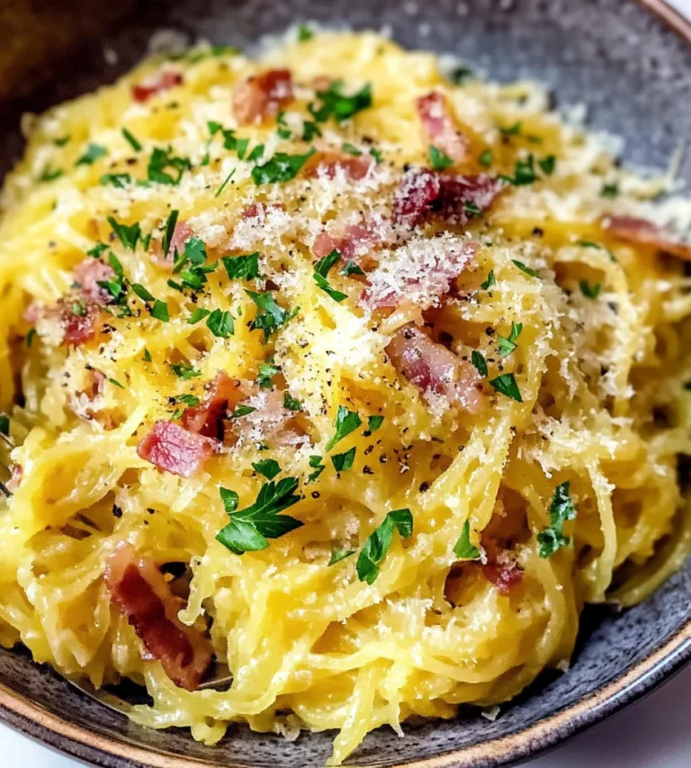 Spaghetti Squash Carbonara