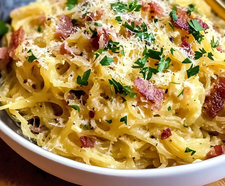 Spaghetti Squash Carbonara