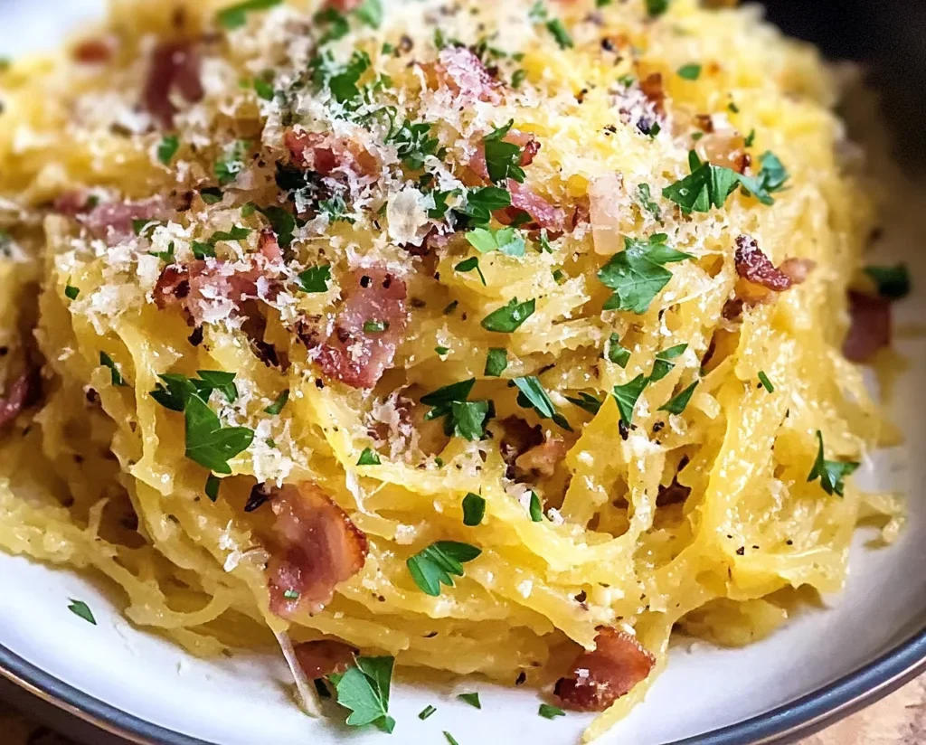 Spaghetti Squash Carbonara