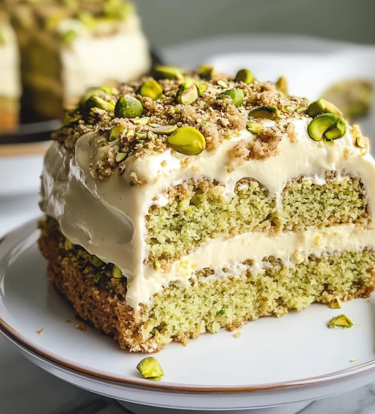 Vegan Pistachio Tres Leches (3 Milk Cake)