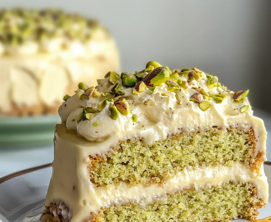 Vegan Pistachio Tres Leches (3 Milk Cake)