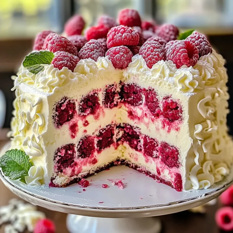 White Chocolate Raspberry Dream Cake : A Heavenly Dessert