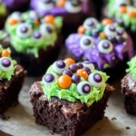 Witch's Cauldron Halloween Brownie Bites