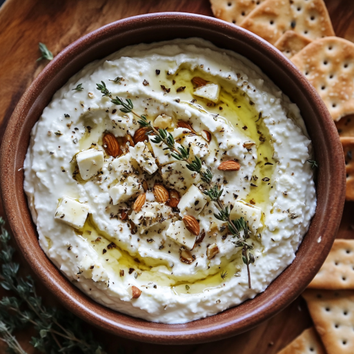Thyme-Infused Feta & Almond Dip