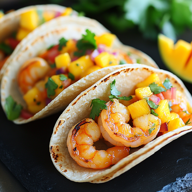 Spicy Shrimp Tacos with Mango Salsa