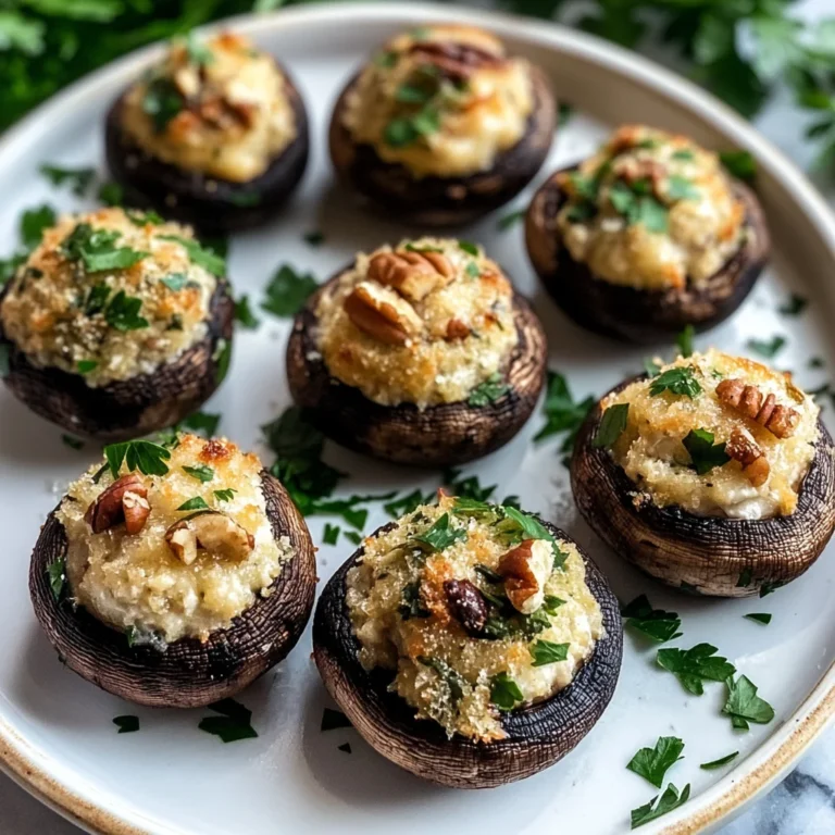 Best Christmas Stuffed Mushrooms