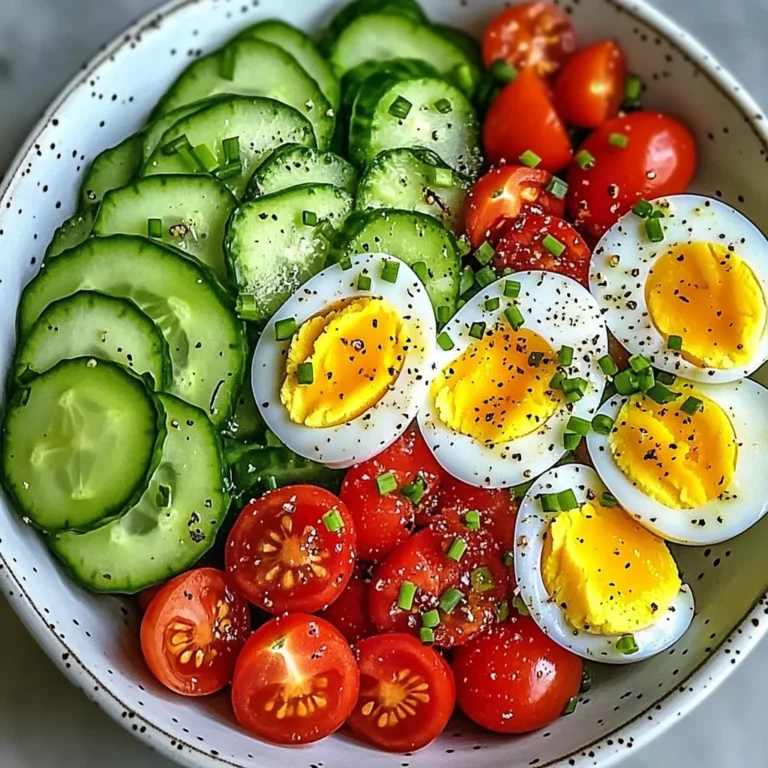 Egg, Cucumber & Tomato Salad Bowl