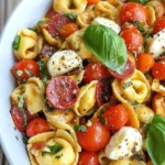 Roasted Red Pepper and Parmesan Tortellini Salad